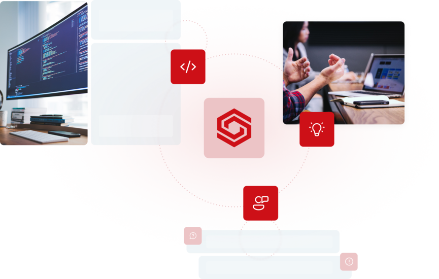 Illustration that symbolizes the services provided by CoreShop